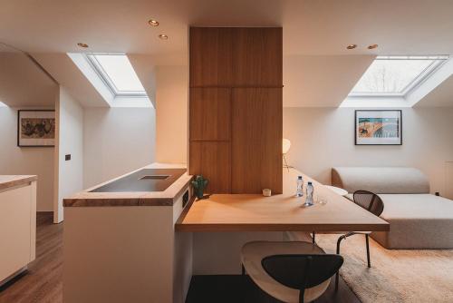 Ett kök eller pentry på Luxe lodge - modern, comfort & quiet