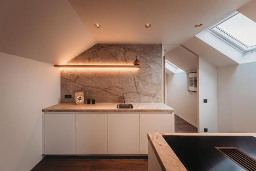 Ett kök eller pentry på Luxe lodge - modern, comfort & quiet