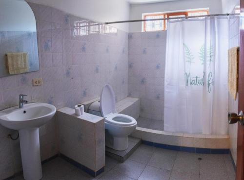 Et badeværelse på Casa de campo Villa Acosta