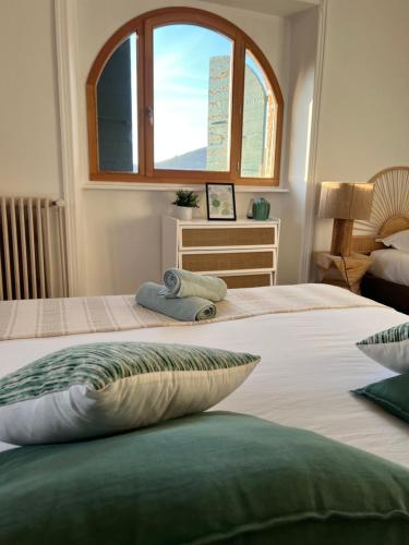 Posteľ alebo postele v izbe v ubytovaní O'Cottage suite Familiale