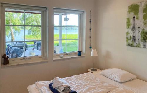 a bedroom with a bed and a window at Amazing Home In Höör With Wifi in Höör