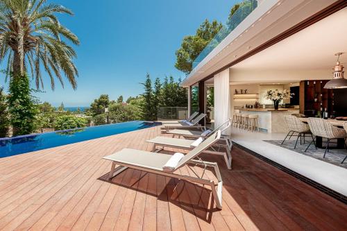Elegant Ibiza Villa Exclusive Area Of Cap Martinet Casa Athalia Cinema Room Gym 6 Bedrooms Ibiza Tow