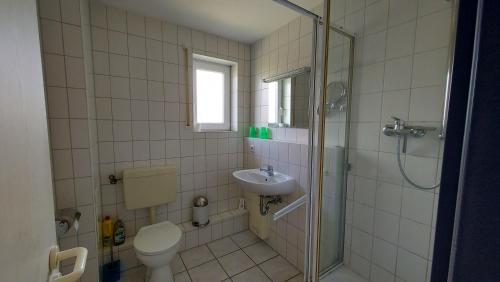 Koupelna v ubytování Ferienwohnung Weitblick Breege