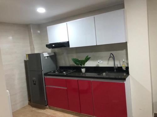 Dapur atau dapur kecil di Departamento Barbosa Santander 301
