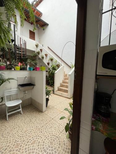 Μπαλκόνι ή βεράντα στο Hospedagem Villa Caiçara