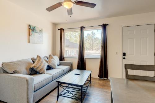 a living room with a couch and a table at Pine Tree Place - Unit 6 in South Lake Tahoe