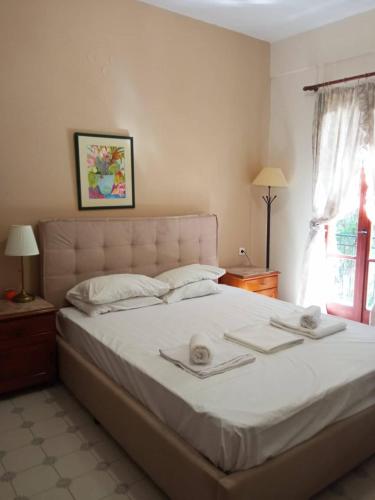 Cama o camas de una habitación en Koukonas