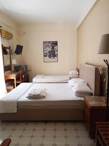 Cama o camas de una habitación en Koukonas