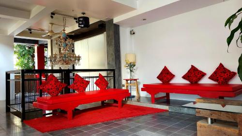Χώρος καθιστικού στο Sok Hotel And Coffee Siem Reap