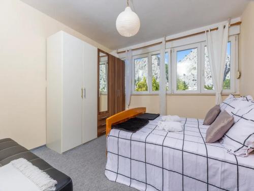 Posteľ alebo postele v izbe v ubytovaní Beachfront penthouse Boho