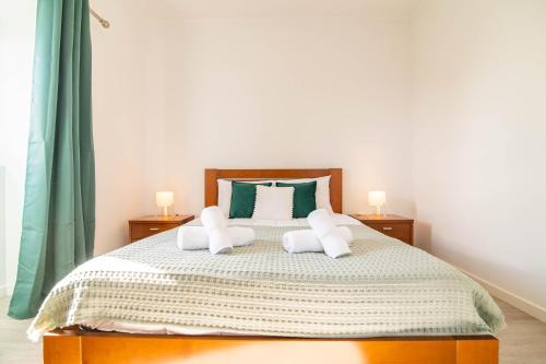 Katil atau katil-katil dalam bilik di Green View Guest House