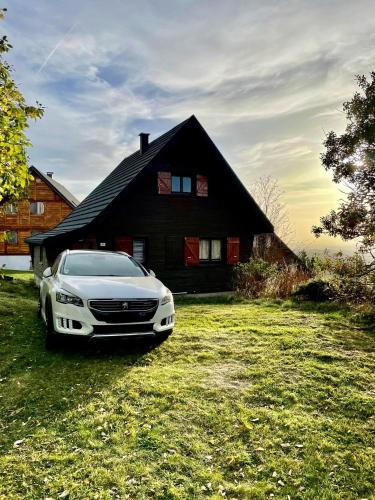 Chalet de 2 chambres a Chastreix a 100 m des pistes avec jardin amenage et wifi