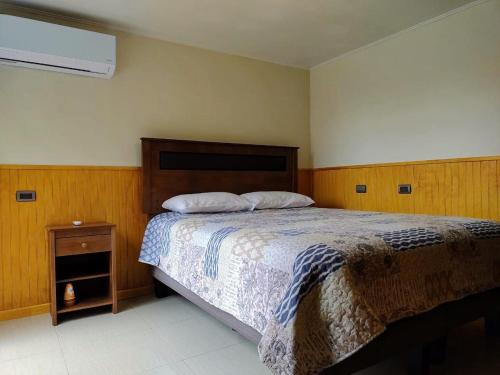 Postel nebo postele na pokoji v ubytování Cabañas altos de Mirasol