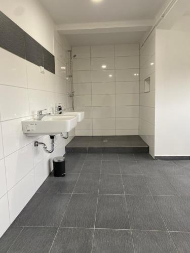 Bilik mandi di Ruhrpott Apartment Zentral