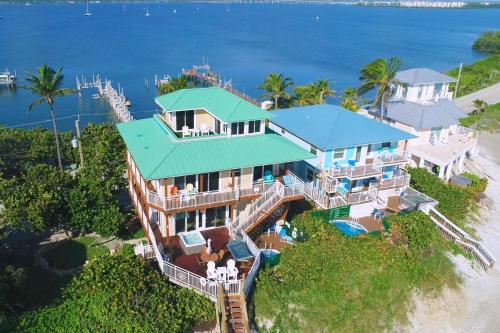 an aerial view of a house on the beach at Carpe Diem in Stuart