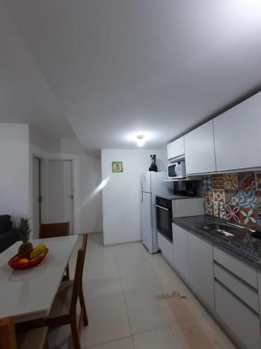 Dapur atau dapur kecil di Cumbuco Residencial Dunas Beach apt.203