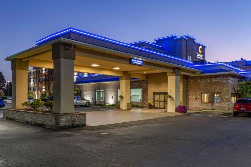 a parking lot in front of a hotel at MainStay Suites Coeur d'Alene in Coeur d'Alene