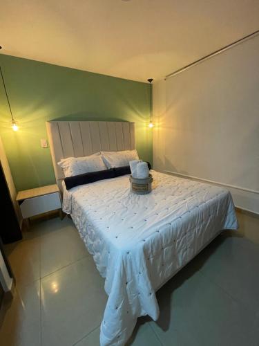 Cama o camas de una habitación en Lujoso Apartamento tipo loft 802 con todas las comodidades