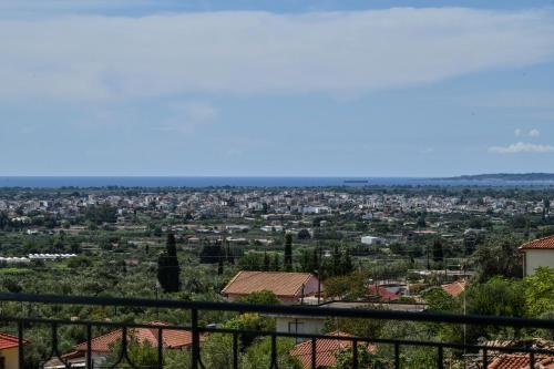 a view of the city from the fortress at Villa Koliri in Pýrgos