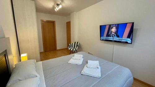 Postel nebo postele na pokoji v ubytování B20 - Resid. La Coma 1º - Villmor