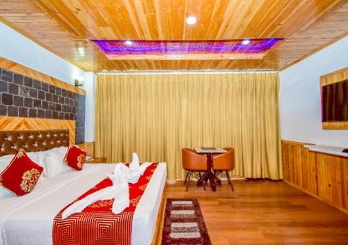 Ένα ή περισσότερα κρεβάτια σε δωμάτιο στο Hotel Valley View - BEST For Family Vacations-Conference-MICE Events