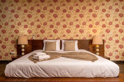 Katil atau katil-katil dalam bilik di Villa Salinas - Relax in the paradise surronded by nature and heated swimpool