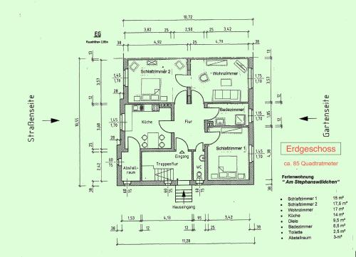 a floor plan of a house with at Am Stephanswäldchen in Kamp-Lintfort