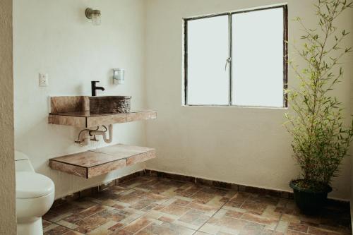 ห้องน้ำของ Hospedaje Temazcaltitla