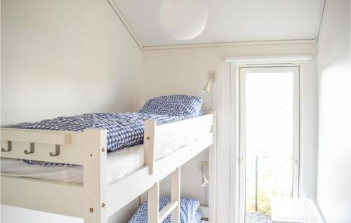 a bedroom with two bunk beds and a window at Awesome Home In Jrpeland With 4 Bedrooms in Jørpeland