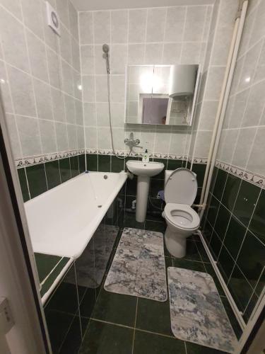 Vonios kambarys apgyvendinimo įstaigoje Apartament 1 camera