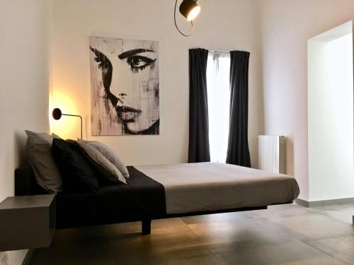 Sunshine Luxury Apartment - Ognina Catania 객실 침대