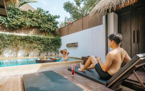 Bazén v ubytování Mimosa Resort & Spa nebo v jeho okolí