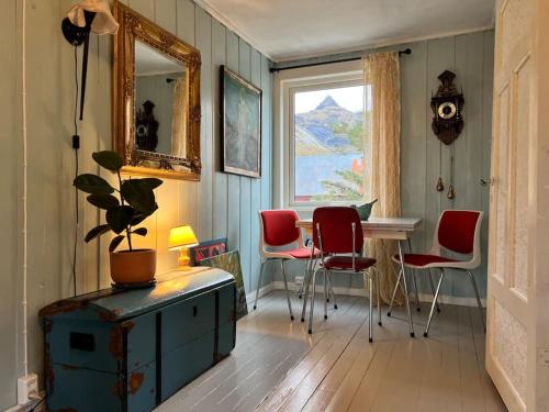 Кът за сядане в Lofoten Fjord House - Mountain & Seaview