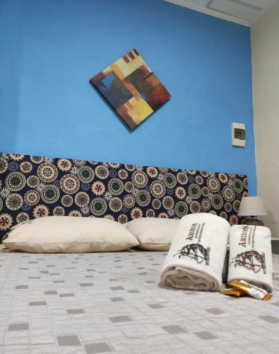 Ένα ή περισσότερα κρεβάτια σε δωμάτιο στο Aparts Complejo Arinos