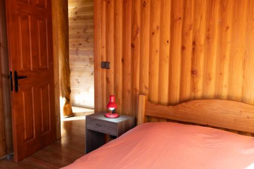 Cama o camas de una habitación en Las Bandurrias Eco Hostal
