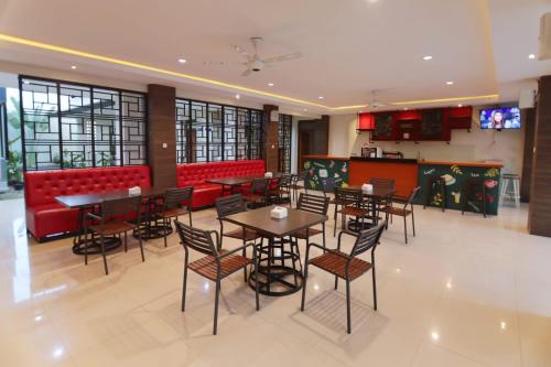 Χώρος καθιστικού στο Lombok Mayura Hotel