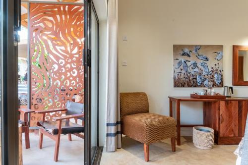 Istumisnurk majutusasutuses Shongwe Oasis