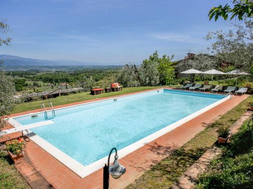 an image of a swimming pool at a house at Holiday Home Le Poggiole-1 by Interhome in Cavriglia