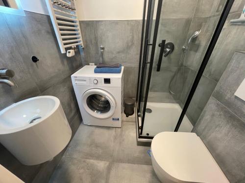 Koupelna v ubytování Messeapartment Dutzendteich