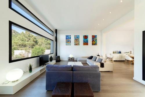 Χώρος καθιστικού στο Villa Marmudella