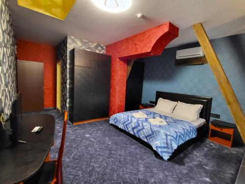 Katil atau katil-katil dalam bilik di Hotel Central Club Sofia