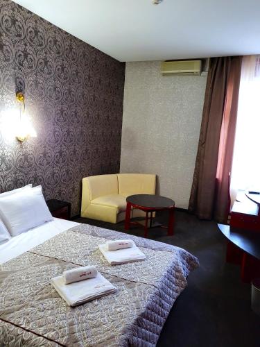 Katil atau katil-katil dalam bilik di Hotel Central Club Sofia