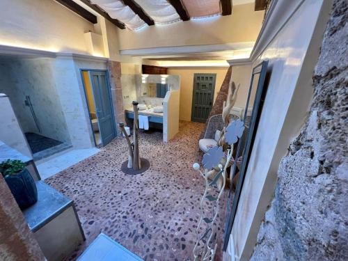 a view of a room with a living room at Hotel Finca Ca N'ai - Adults Only in Sóller