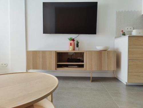 TV a/nebo společenská místnost v ubytování Ocean view Cabezo