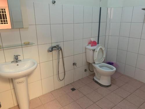 Koupelna v ubytování Fangliao Homestay