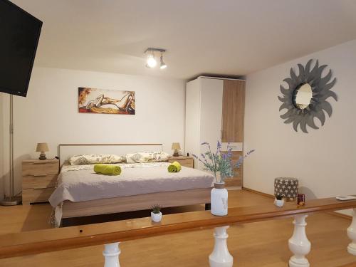 Ένα ή περισσότερα κρεβάτια σε δωμάτιο στο Studio apartman