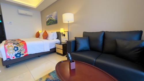 Ruang duduk di The Yanné, Onsen Hotel