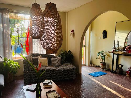 Χώρος καθιστικού στο Otorongo Guest House