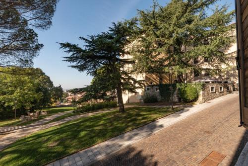 a view from the porch of a house at Rooms Relais Art Borgocastello3 in Gorizia