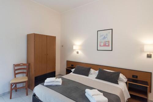 Katil atau katil-katil dalam bilik di Hotel Fiorentina
